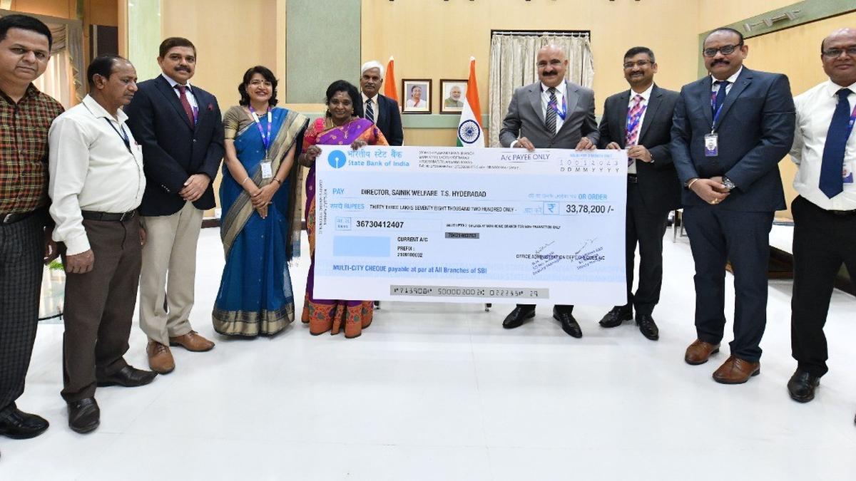 SBI staff contribute ₹33.78 lakh to Armed Forces Flag Day Fund The Hindu